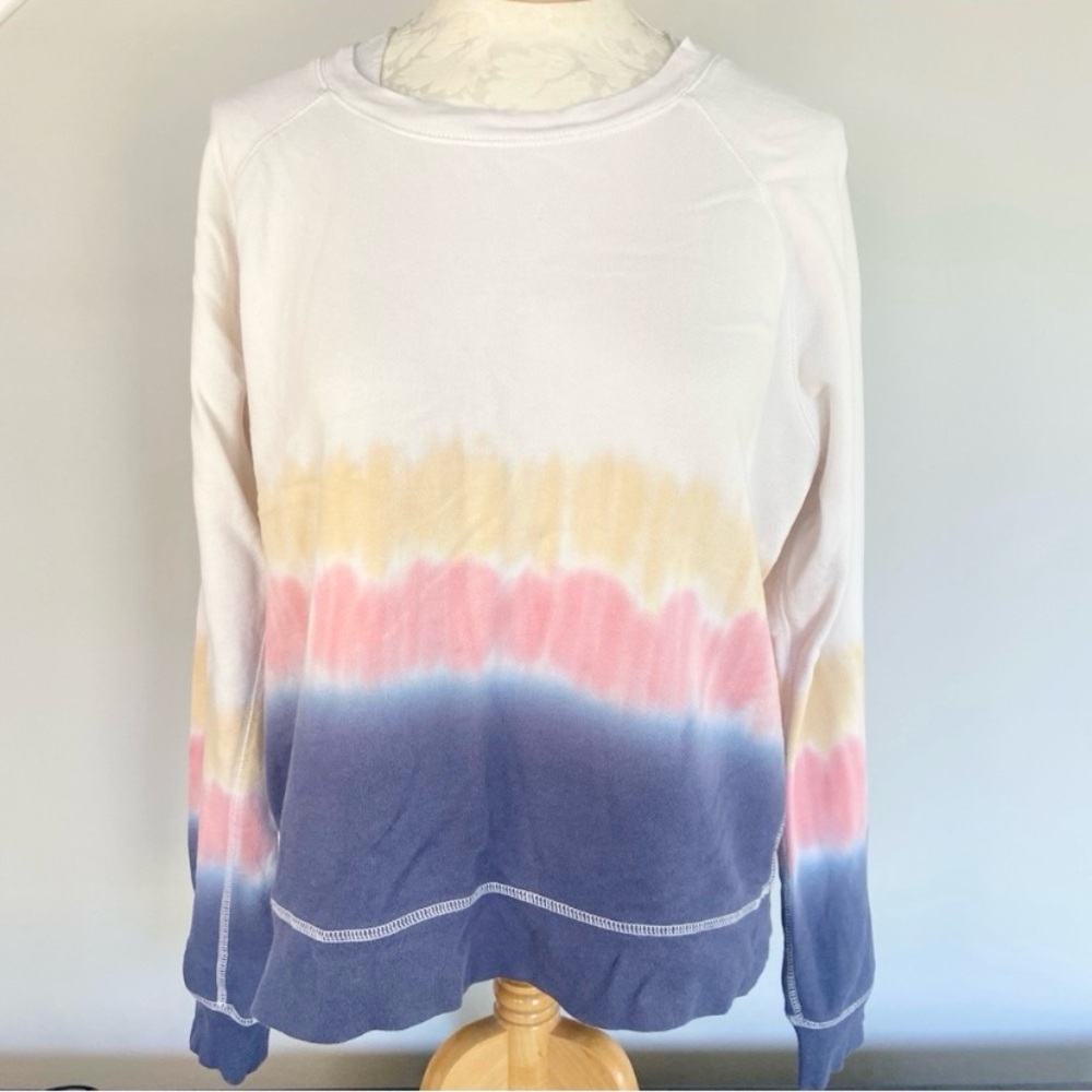 Rails Women’s Theo Sweatshirt in Sunrise Tie Dye Size Medium